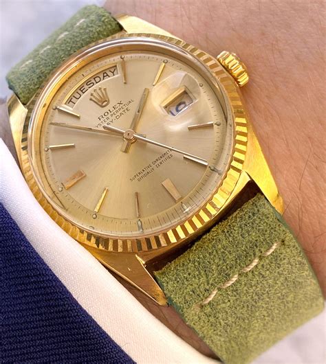 rolex day-date gold tritium dial genuine original|Rolex Day-Date history.